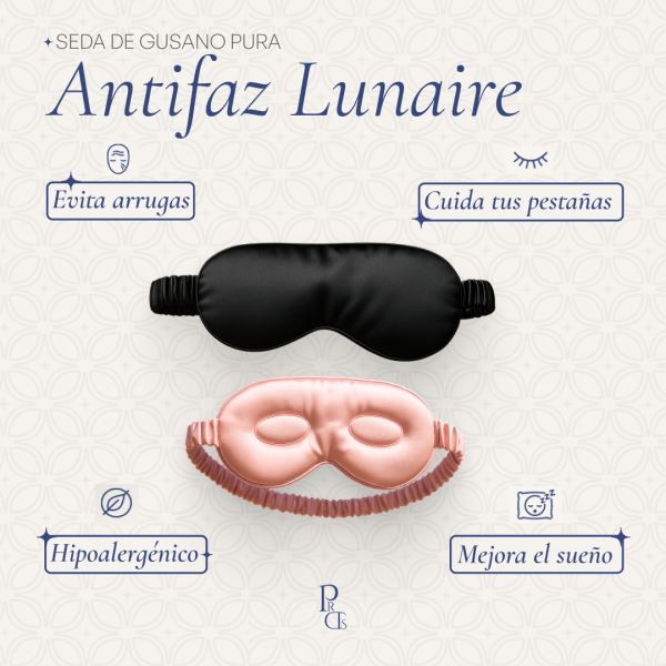 Antifaz Lunaire de seda antiarrugas