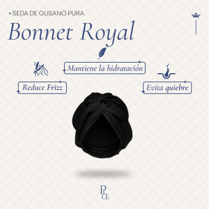 Bonnet Royal – Anti Frizz - Negro